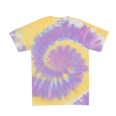 JERZEES Tie Dye T-Shirt Purple Short Sleeve Womens S
