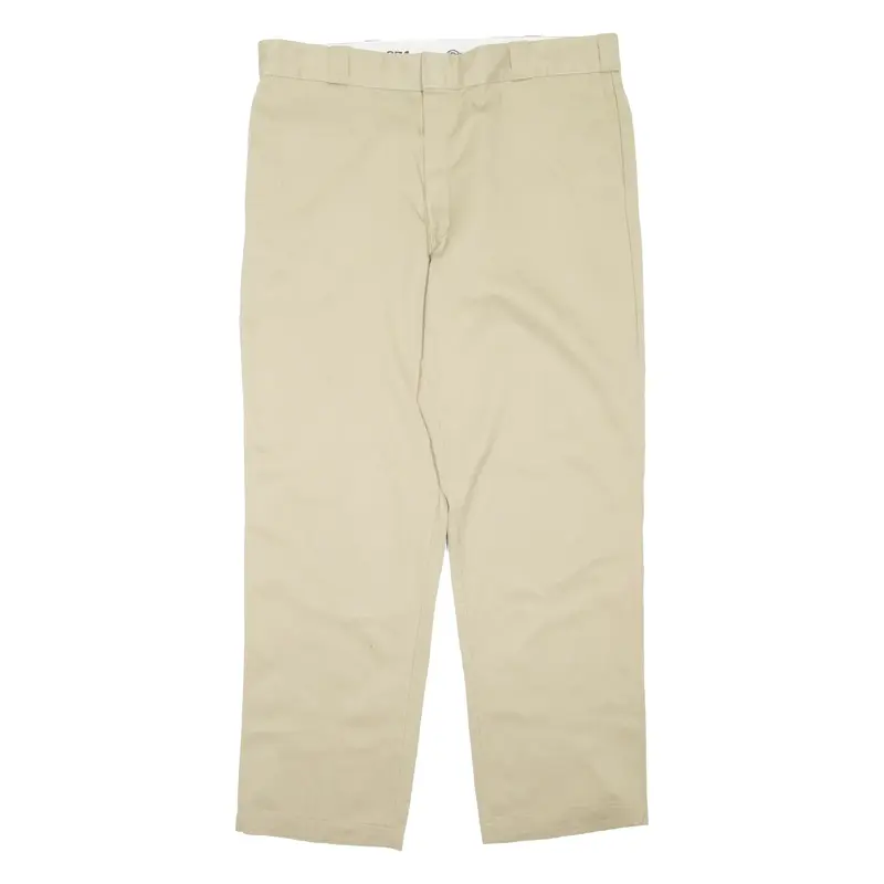 DICKIES Mens Trousers Beige Regular Tapered W40 L32