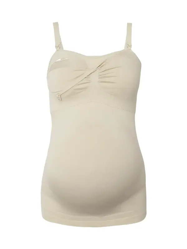 Women's Solid Ruched Nursing Tank Top with Built-in Bra, Spaghetti Strap Maternity Top, Pregnancy Women Clothes for Pregnancy...