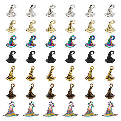 42Pcs 7 Styles Zinc Alloy Charms