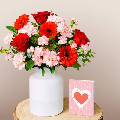 Roses and Gerberas