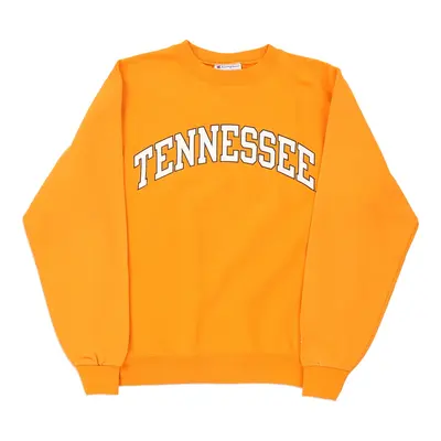 Tennessee Champion Sweatshirt - Small Yellow Cotton Blend