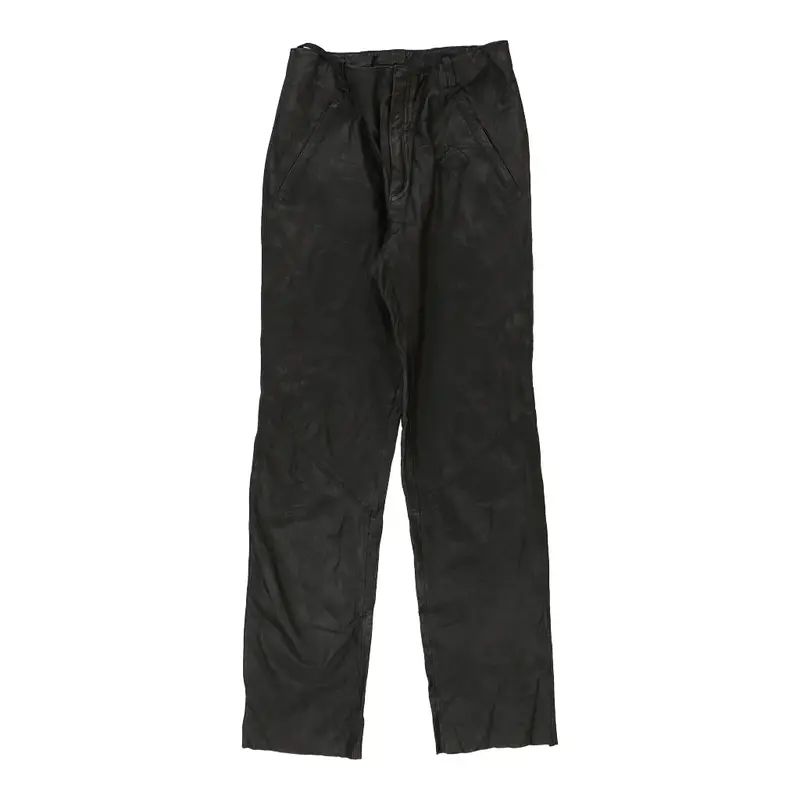 Harley Davidson Trousers - 28W UK 10 Black Leather