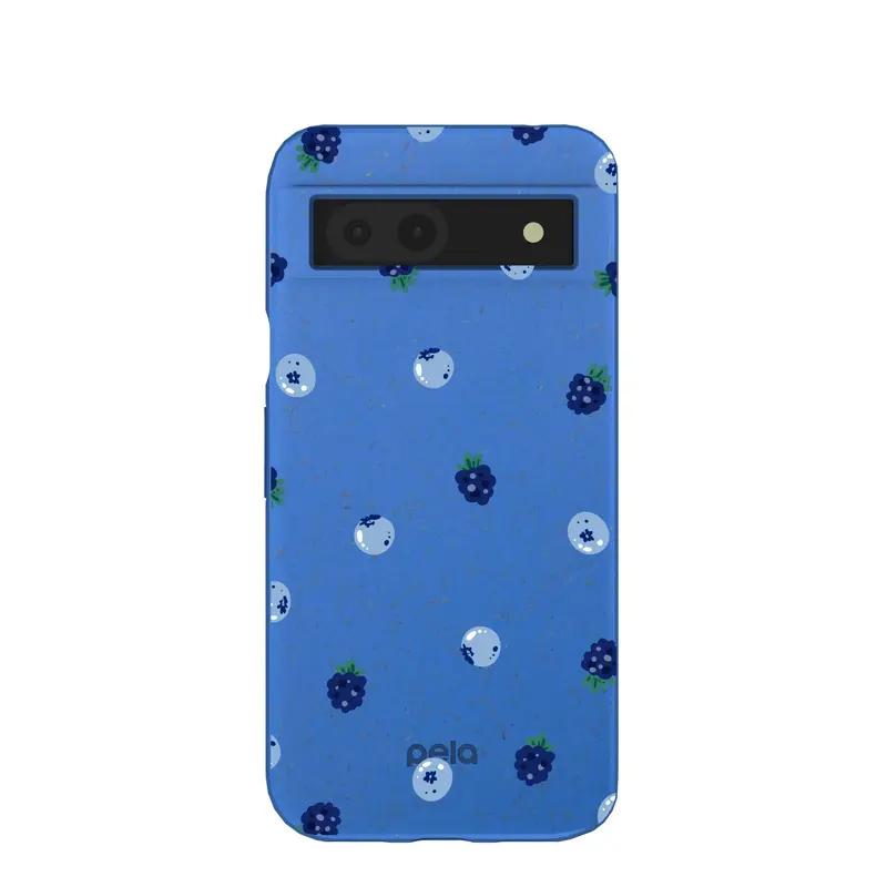 Electric Blue Black and Blue Google Pixel 8a Case