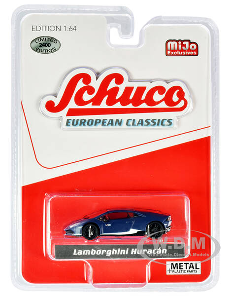 Lamborghini Huracan Matt Dark Blue with White Stripes \
