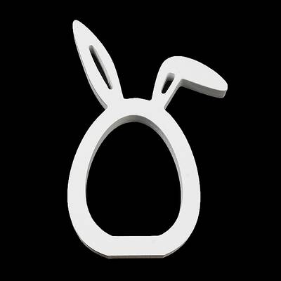 Easter Wood Rabbit Figurines