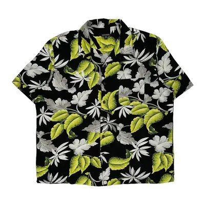 George Hawaiian Shirt - XL Black Viscose