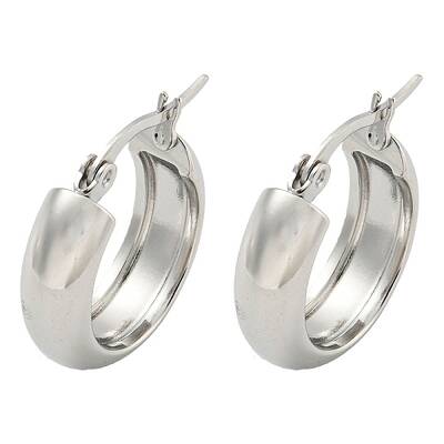 Tarnish Resistant 202 Stainless Steel Hoop Earrings