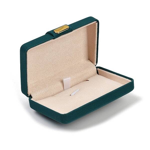 Rectangle PU Leather Jewelry Necklace Storage Boxes