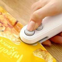 Portable Mini Bag Sealing Machine, 2 in 1 Bag Sealer with Cutter & Magnet, Vacuum Sealer Machine, Household Tools Gadgets for...