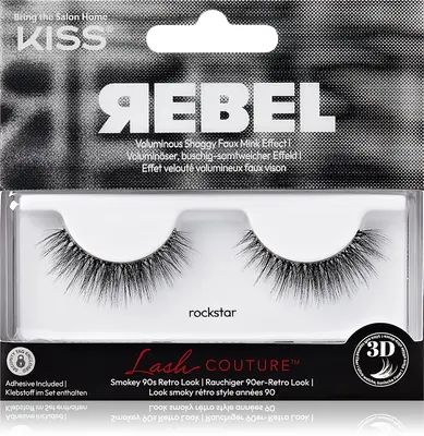 KISS Rebel Rockstar false eyelashes 2 pieces
