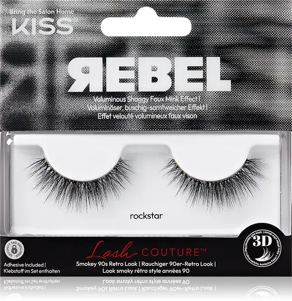KISS Rebel Rockstar false eyelashes 2 pieces