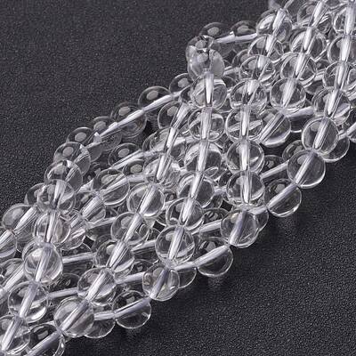 Synthetic Quartz Crystal Beads Strands
