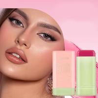 Long Lasting Blush Sticks,1 CountWaterproof Natural NudeMakeup BlushStick, Multi-use Makeup Blush for Cheek&Eves & Lips, Chri...