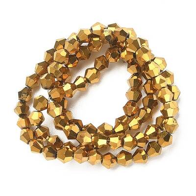 Electroplate Glass Bead Strands