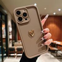 Heart Pattern Phone Case, 1 Count Anti-drop Phone Protective Case, Shockproof Mobile Phone Cover for iPhone 11 12 13 14 15 ...
