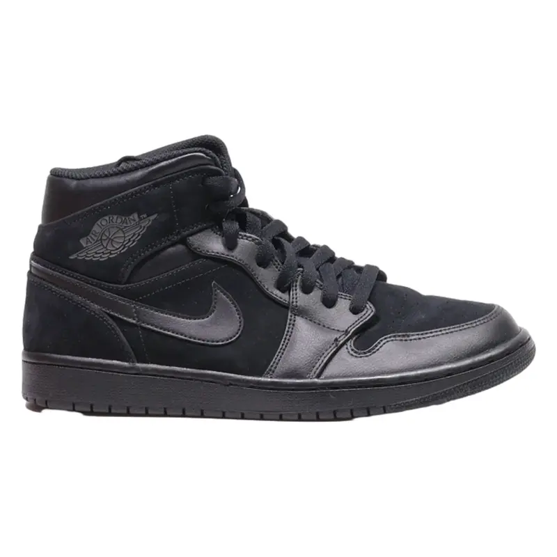 AIR JORDAN High Top Trainers Black Synthetic Mens UK 8