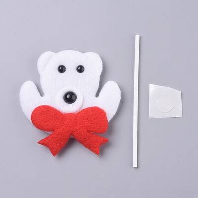 Bear Shape Christmas Cupcake Cake Topper Decoration