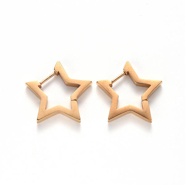 PVD Vacuum Plating 304 Stainless Steel Huggie Hoop Earrings