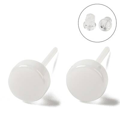 Hypoallergenic Bioceramics Zirconia Ceramic Stud Earrings