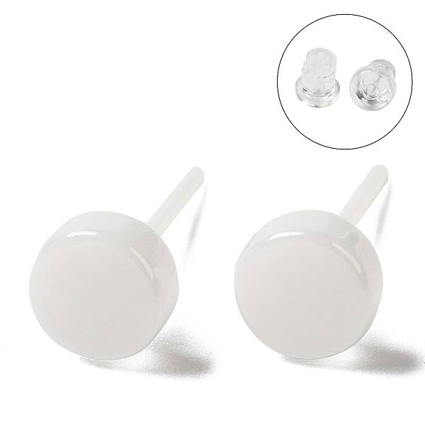 Hypoallergenic Bioceramics Zirconia Ceramic Stud Earrings
