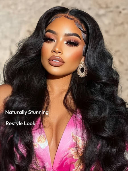 UNice Bye-Bye Knots 7x5 Lace Black Yaki Soft Layered Wig