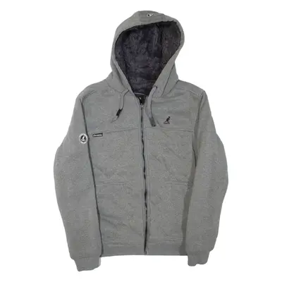 KANGOL Mens Jacket Grey Hooded L