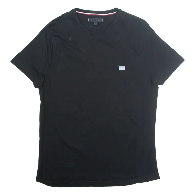 TOMMY HILFIGER Mens T-Shirt Black M