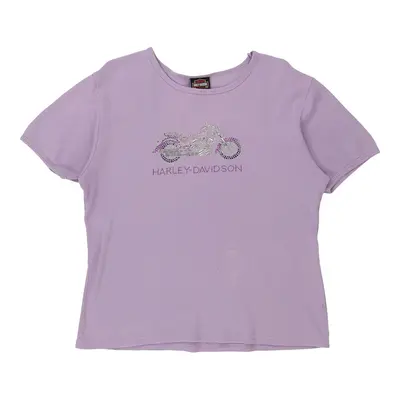 Harley Davidson T-Shirt - XL Pink Cotton