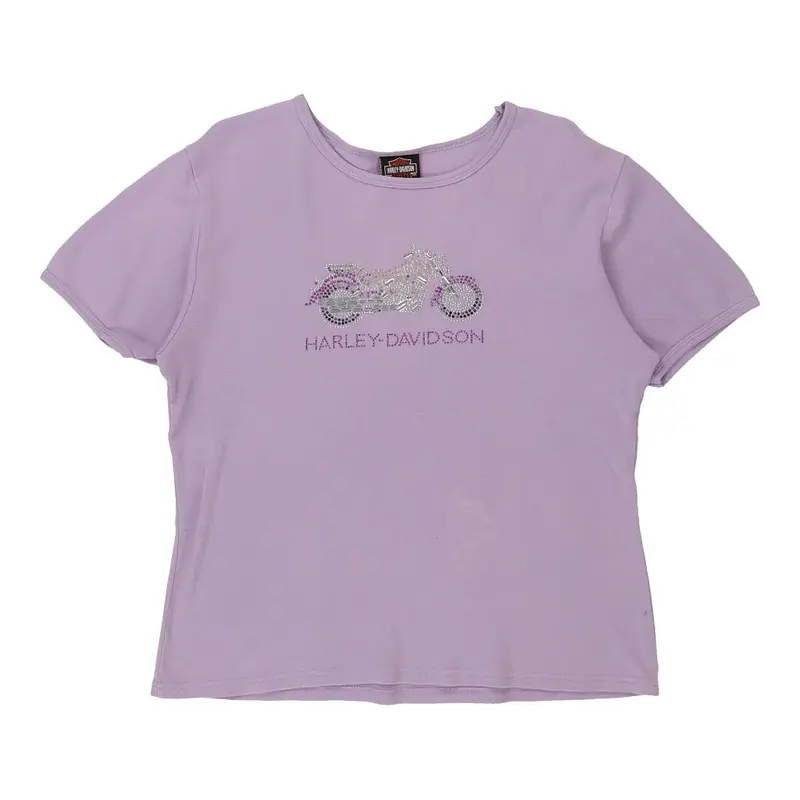 Harley Davidson T-Shirt - XL Pink Cotton
