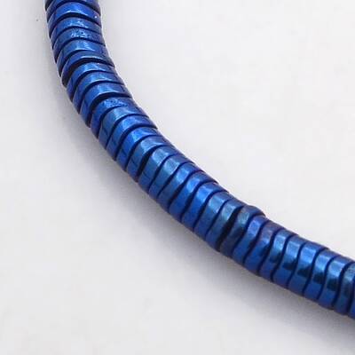 Electroplate Non-magnetic Synthetic Hematite Beads Strands