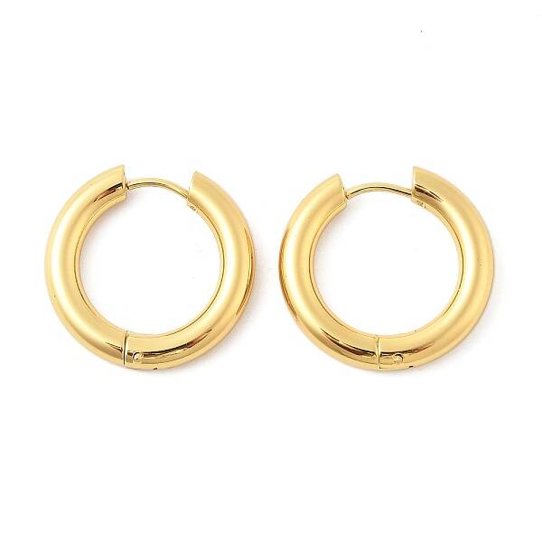 202 Stainless Steel Huggie Hoop Earrings