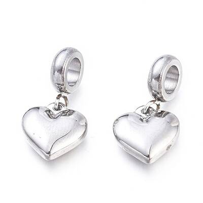 Non-Tarnish 304 Stainless Steel European Dangle Charms