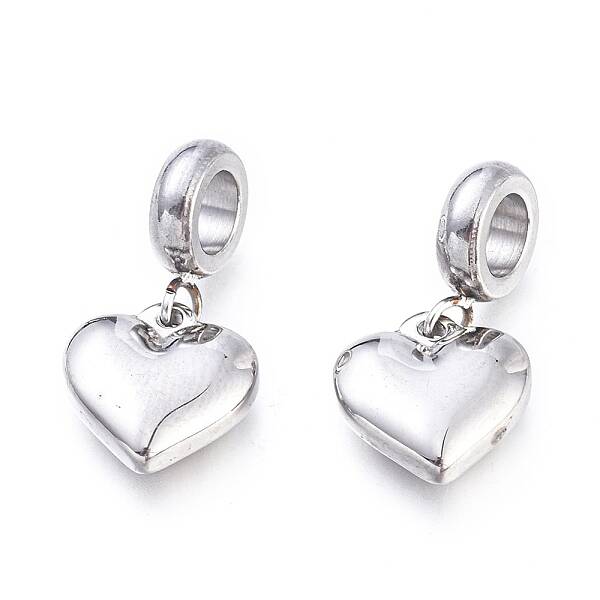 Non-Tarnish 304 Stainless Steel European Dangle Charms