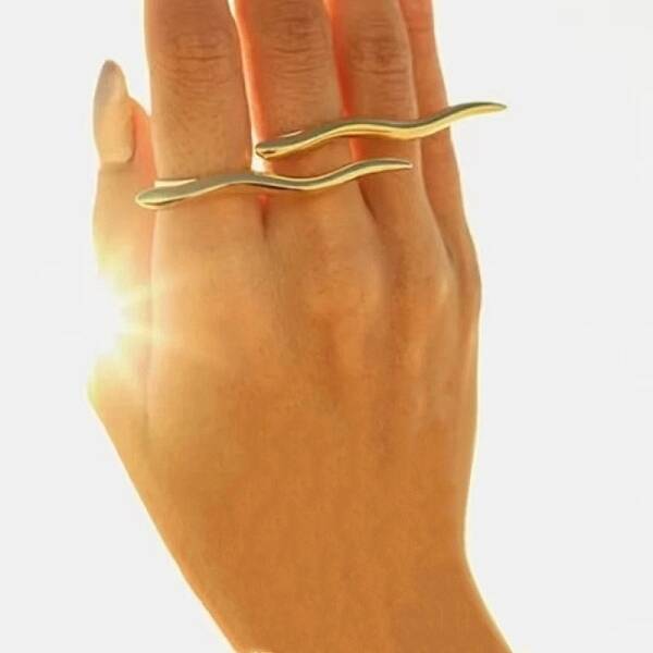Adjustable Alloy Cuff Rings for Women