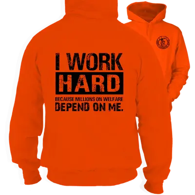 Welfare -Safety Orange Hi-Vis Hoodie
