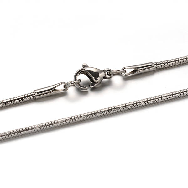 Non-Tarnish 304 Stainless Steel Snake Chain Necklaces