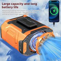 Summer Fan, Portable Waist Clip Fan, 5000 mAh Cool Clip Fan Under Shirt, Belt Fan Clip On Waist Portable Cooling Fan, with LE...
