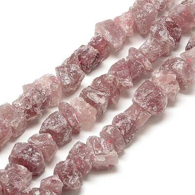 Natural Strawberry Quartz Beads Strands