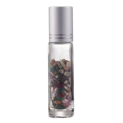 Natural Tourmaline Chip Bead Roller Ball Bottles