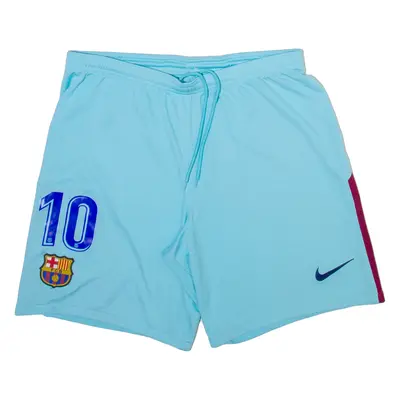 NIKE Fc Barcelona Mens Casual Shorts Blue L W30