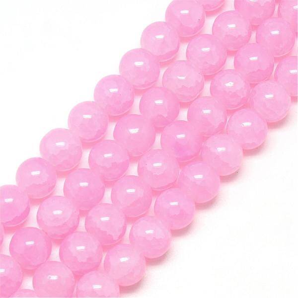 Baking Painted Crackle Glass Bead Strands