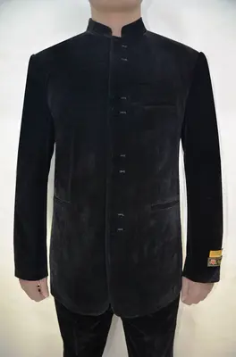 Mens Clergy Suits - Black Velvet