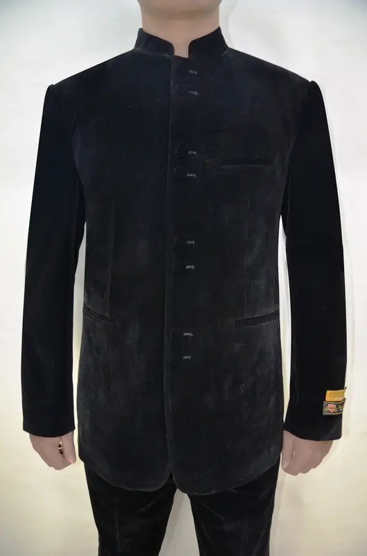 Mens Clergy Suits - Black Velvet