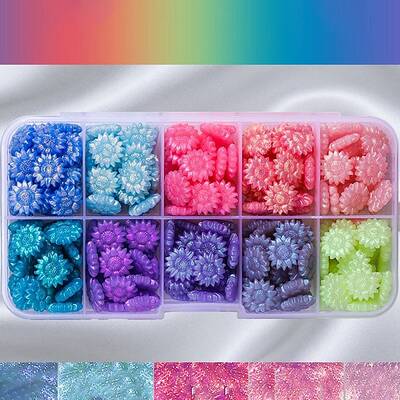 10 Grids 10 Colors Sealing Wax Particles
