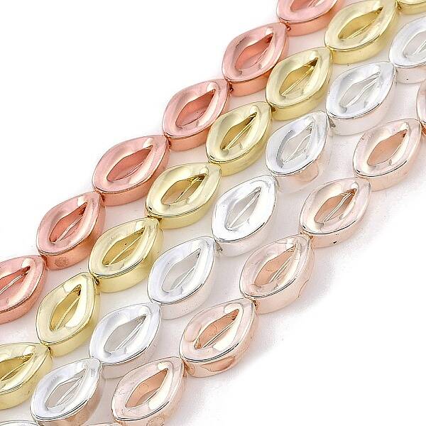 Electroplated Synthetic Non-magnetic Hematite Beads Strands