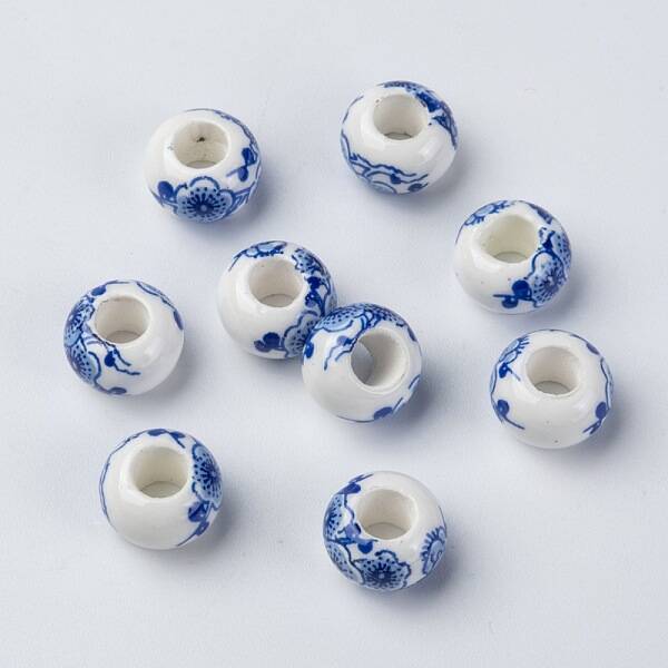 Handmade Porcelain European Beads