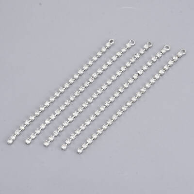 Brass Rhinestone Cup Chains Tassel Big Pendants