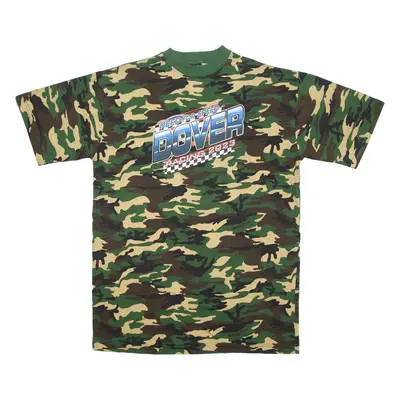 COTTON NET Need For Speed Dover Racing 2023 Camo Mens T-Shirt Green L