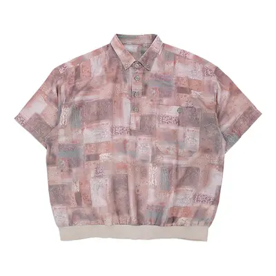 Unbranded Patterned Shirt - Large Pink Viscose